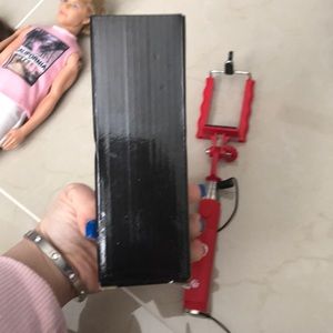 Selfie stick and you can vlog with